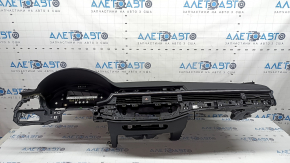 Audi A4 B9 17-25 black dashboard with AIRBAG, no projection, Bang and Olufsen, with deflector