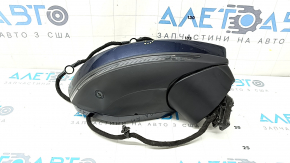 Right side mirror assembly for Audi A6 C8 19-25, 15+2 pins, turn signal, heated, auto-dimming, auto-folding, camera, BSM, blue, bumper
