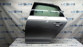 Rear left door assembly for Audi A4 B9 17-19 silver LZ7G, keyless, painted 0.15, bumps, dent