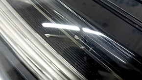 Left front headlight assembly for the Audi A6 C8, 19-24 LED, Matrix and Multi-beam, with seal, yellow LED, for polishing