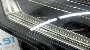 Left front headlight assembly for the Audi A6 C8, 19-24 LED, Matrix and Multi-beam, with seal, yellow LED, for polishing