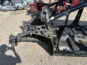 Front left quarter panel of Toyota Prius V 12-17 on the body, black, dented