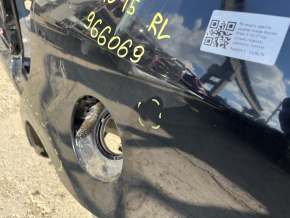 Quarter wing rear left Toyota Prius V 12-17 on the body, black, dented, bumps