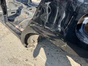 Quarter wing rear left Toyota Prius V 12-17 on the body, black, dented, bumps