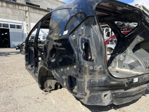 Quarter wing rear left Toyota Prius V 12-17 on the body, black, dented, bumps