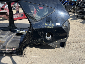 Quarter wing rear left Toyota Prius V 12-17 on the body, black, dented, bumps