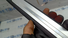 Audi A4 B9 17-20 S-Line outer front left door sill trim with backlight, scratch, chrome bulge