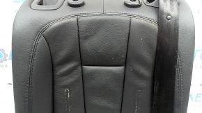 Right rear seat backrest for Audi A4 B9 17-19, black leather, heated, with seat belt, dry-cleanable
