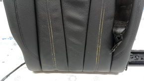 Right rear seat backrest for Audi A4 B9 17-19, black leather, heated, with seat belt, dry-cleanable