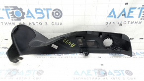 Left side driver's seat trim for Audi A4 B9 17-25, black