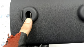 The back of the rear row of seats, central, Audi A4 B9 17-19, black leather, with armrest, tear
