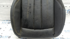 Audi A4 B9 17-19 passenger seat cushion upholstery, black leather, heated, dry-cleanable