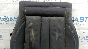 Audi A4 B9 17-19 driver's seat cushion upholstery, black leather, heated, dry-cleanable