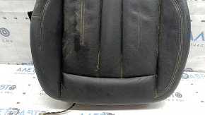 Audi A4 B9 17-19 driver's seat cushion upholstery, black leather, heated, dry-cleanable