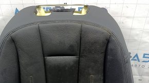 Audi A4 B9 17-19 driver's seat back upholstery, black leather, heated, dry-cleanable