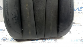 Audi A4 B9 17-19 driver's seat back upholstery, black leather, heated, dry-cleanable