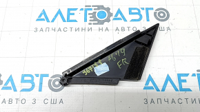 Audi A6 C8 19-19 front right door triangle, glossy black, worn