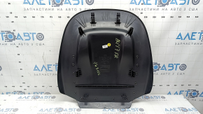 The rear driver's seat cover for an Audi A4 B9 17-25 is black and worn, with a broken mount.