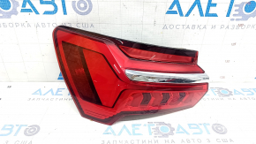 Left outer wing light for Audi A6 C8 19-24, animation-ready, with chrome molding, worn
