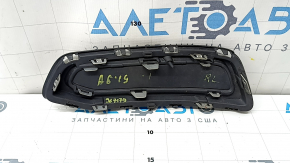 Left rear bumper lip trim for Audi A6 C8 19-23 with molding, chrome, S-line, broken fasteners, swollen chrome