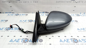 Left side mirror assembly for VW Jetta 19-26, 5+2 pins, BSM, heated, graphite