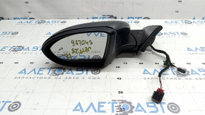 Left side mirror assembly for VW Jetta 19-26, 5+2 pins, BSM, heated, graphite