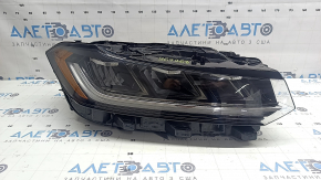 Front right headlight for VW Jetta 25-26, LED assembly, without range control, worn, chipped