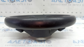 Audi A4 B9 17-19 leather steering wheel, black, heated, with paddle shifters, no buttons, scratches, needs cleaning