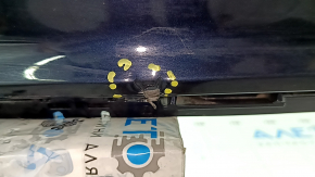 Bare rear bumper for Audi A6 C8 19-25 with parking sensors and park assist, S-line, with antenna, blue, scratches, dent, broken wiring mount