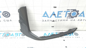 Right front bumper trim for Audi A6 C8 19-23, glossy gray, S-Line, bumpers