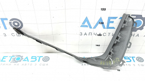 Right front bumper trim for Audi A6 C8 19-23, glossy gray, S-Line, bumpers