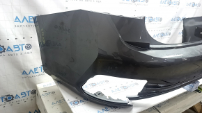 Bare rear bumper VW Jetta 22-26 graphite, scratches, cracked fasteners, broken fasteners, cracked