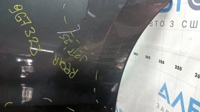 Bare rear bumper VW Jetta 22-26 graphite, scratches, cracked fasteners, broken fasteners, cracked