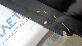 Bare rear bumper VW Jetta 22-26 graphite, scratches, cracked fasteners, broken fasteners, cracked