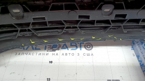 Bare rear bumper VW Jetta 22-26 graphite, scratches, cracked fasteners, broken fasteners, cracked