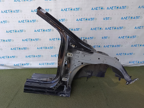Front right quarter panel of Hyundai Sonata 15-19, black, sawn off, without side member nose