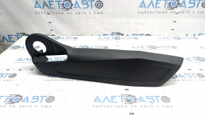 Right side passenger seat trim for VW Jetta 19-25, black, for manual control, worn