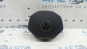 Black steering wheel airbag for the driver's side of the VW Jetta 22-26.