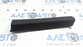 Left front panel trim for VW Jetta 25-26, black leather