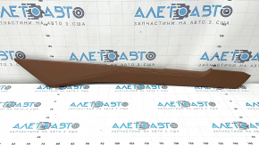 Left side trim for the center console of the Audi A6 C8 19-25, light brown leather