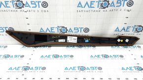 Right side trim panel for the center console of the Audi A6 C8 19-25, light brown leather, tacked