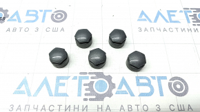 Wheel bolt cap plugs (5 pcs) for Audi A6 C8 19-24 gray