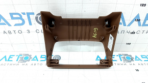 Audi A6 C8 19-25 light brown rear upper center console trim