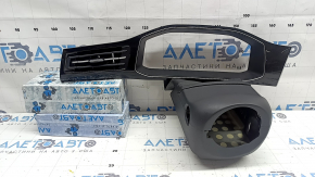 Black instrument panel trim for the VW Jetta 25-25, with a deflector, with a steering column frame, scratches