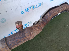 Ford Escape MK4 2020 hybrid AWD exhaust pipe with actuator, heater and catalytic converter, rusty, dented