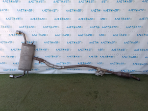 Ford Escape MK4 2020 hybrid AWD exhaust pipe with actuator, heater and catalytic converter, rusty, dented