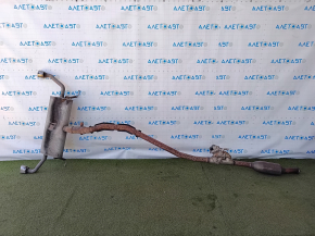 Ford Escape MK4 2020 hybrid AWD exhaust pipe with actuator, heater and catalytic converter, rusty, dented