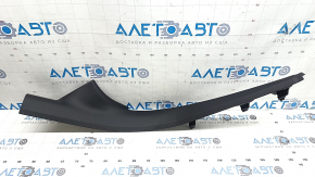 Inner rear left door sill trim for Audi A6 C8 19-25, black, scratches
