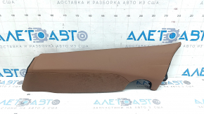 Side panel of the 2nd row of seats, left, Audi A6 C8 19-25, light brown leather, dented