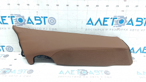 Side panel of the 2nd row of seats, right, Audi A6 C8 19-25, light brown leather, dented
